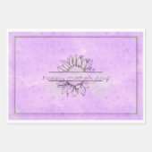 薄紫ひまわり母の日包み紙セット ラッピングペーパーシート (正面)