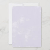 薄紫アイスクリームソーシャルブライダルシャワー招待 招待状 (裏面)