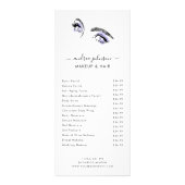 薄紫アイズ美しいメイクアップラッズサービス価格表 ラックカード (正面)