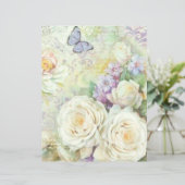 薄紫アイボリーフローラ切り離しスクラップブック紙 (スタンド正面)