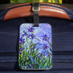 薄紫アイリスバイクロードモネ ラゲッジタグ<br><div class="desc">有名なフローラ絵画のClaude Monet、薄紫・アイリス。</div>