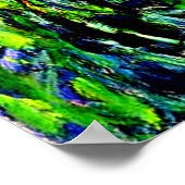 薄紫アイリス素晴らしズ・アートbyクロード・モネ、 ポスター (角)