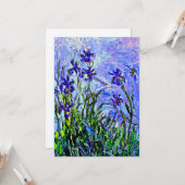 薄紫アイリスbyクロード・モネ カード (正面/裏面インサイチュ)