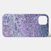 薄紫アクリル系流抽象芸術アート Case-Mate iPhoneケース (裏面 (横))