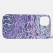 薄紫アクリル系流抽象芸術アート Case-Mate iPhoneケース (裏面 (横))