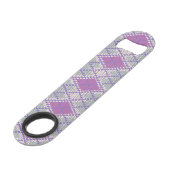 薄紫アーガイルニット速ボトルオープナー スピード栓抜き (正面アングル)