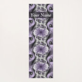薄紫イリュージョン抽象芸術フラクタルアートファンタジー名 ヨガマット (裏面)