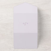 薄紫ウィスパー春サマー結婚ズ オールインワン招待状 (外側)