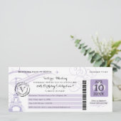 薄紫エッフェルタワーナイトインパリスバースデーパーティー 招待状 (スタンド正面)