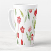 「薄紫エレガンスセラミックマグカップ」 カフェラテマグ (左アングル)