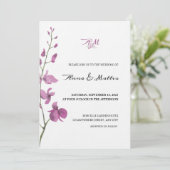 薄紫エレガンスミニマル結婚式招待状 招待状 (スタンド正面)