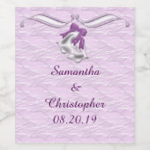 薄紫エレガンス#1 ワインラベル (シングルラベル)