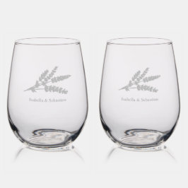 薄紫エレガントフラワーラベンダートイ結婚ーズ ステムなしワイングラス