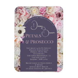 薄紫エレガントフローラアーチサマーブライダルシャワー マグネット