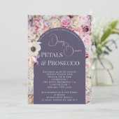 薄紫エレガントフローラアーチサマーブライダルシャワー 招待状 (スタンド正面)