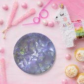 薄紫エレガントフローララベンダーアジサイ ペーパープレート (パーティー)