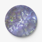 薄紫エレガントフローララベンダーアジサイ ペーパープレート (正面)