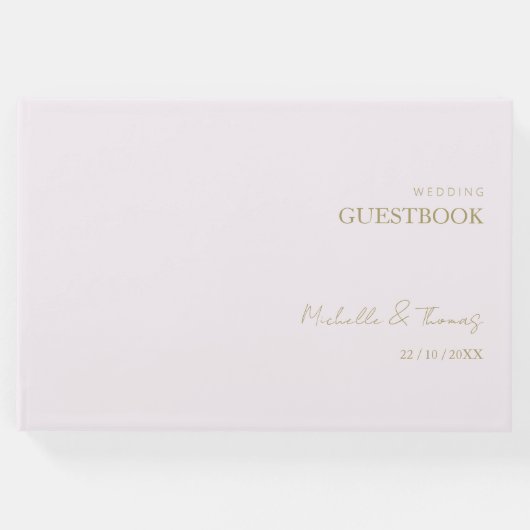 薄紫エレガントミニマル ゲストブック (正面)