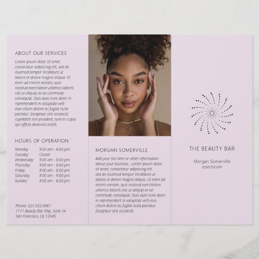 薄紫エレガント抽象芸術の花のパモダンラフ (正面)