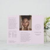 薄紫エレガント抽象芸術の花のパモダンラフ (スタンド正面)