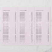 薄紫エレガント抽象芸術の花のパモダンラフ (裏面)