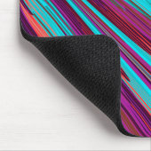 薄紫オレンジティール(緑がかった色)抽象芸術幾何学羽根 マウスパッド (コーナー)