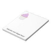 薄紫カップケーキ – お気に入りのベーキンググラフィック ノートパッド (回転)