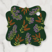 薄紫カラフル山花結婚植物園の賜物 フェイバータグ (裏面)