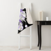 薄紫ガーリーグレイのバレーボール シェルパブランケット (インサイチュ)