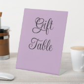 薄紫ギフトテーブル 台座サイン (インサイチュ)