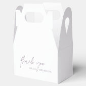 薄紫クラシックエレガントな結婚式 フェイバーボックス (オープン)