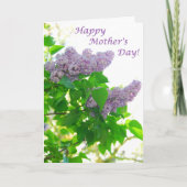 薄紫クラスタマザーズデイカード カード (正面)
