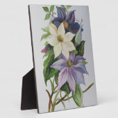 薄紫クレマティスつる植物アクリル絵画ズ フォトプラーク (側面)