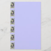 薄紫クレマティスつる植物アクリル絵画ズ 便箋 (正面)