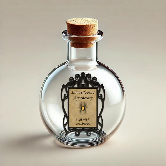 薄紫クロフェンの薬局：硫黄の房キノコ シール