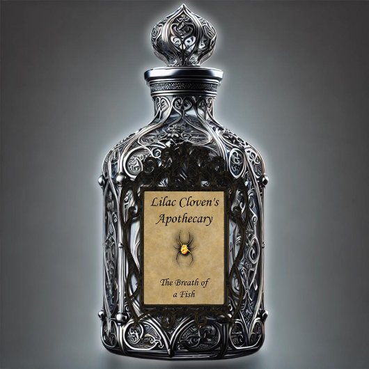 薄紫クロフェンの薬局：魚の息 シール