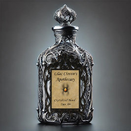 薄紫クローベンの薬局：結晶化した血液A+ シール