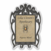 薄紫クローベン薬局：ペガサス血液 シール (正面)