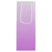 薄紫グラデーションパーソナライズされた名 ワインギフトバッグ (正面)