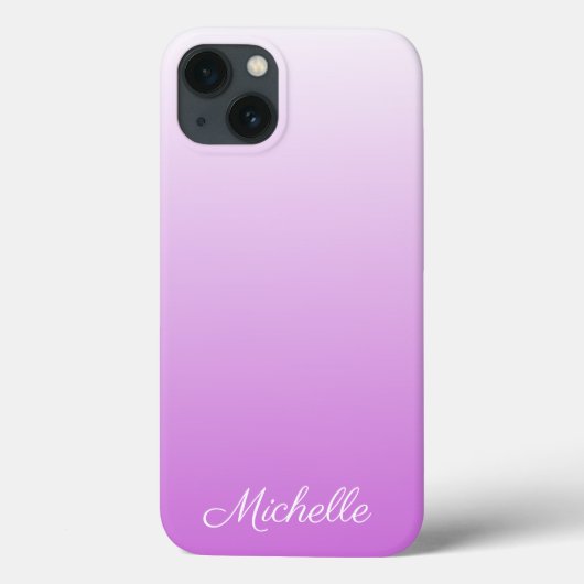 薄紫グラデーション紫パーソナライズされた名Case-Mate iPh Case-Mate iPhoneケース (裏面)