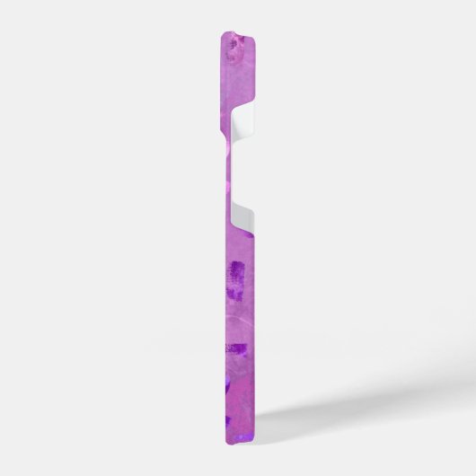 薄紫グリッター iPhoneケース (左側面)