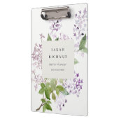 薄紫コテージガーデンフローラバンチビジネス クリップボード (左)