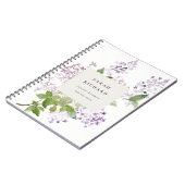 薄紫コテージガーデンフローラバンチビジネス ノートブック (左側)