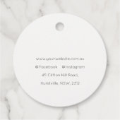 薄紫コテージガーデンフローラバンチビジネス フェイバータグ (裏面)