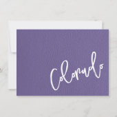 薄紫コロラドパスポートサンキューカード サンキューカード (裏面)