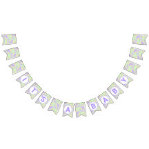 薄紫サーカスキュートパターンニュートラルベビーシャワー