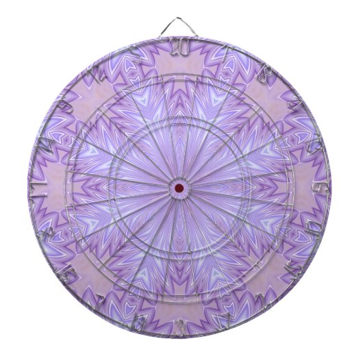 薄紫シルククリスマス抽象芸術 ダーツボード (正面)