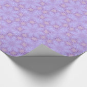 薄紫シルククリスマス抽象芸術 ラッピングペーパー (角)