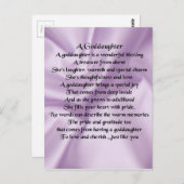 薄紫シルクゴド娘 ポストカード (正面/裏面)