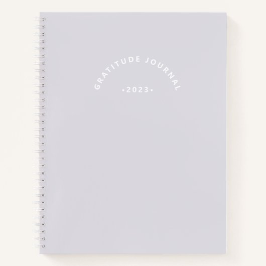 薄紫シンプル謝恩ジャーナル ノートブック (正面)